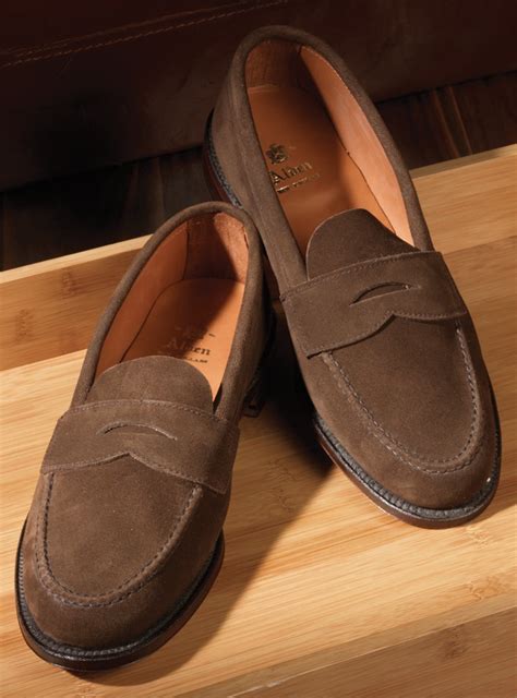 Dark Brown Suede Loafers 